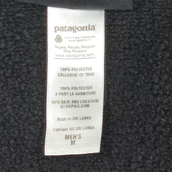 Patagonia Men's Better Sweater Black Vest. Size Medium - Picture 6 of 8
